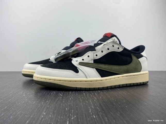 Rep Retro Jordan Travis OG x Scott Jordan Low Air Air 1 Olive DZ4137-106 0618